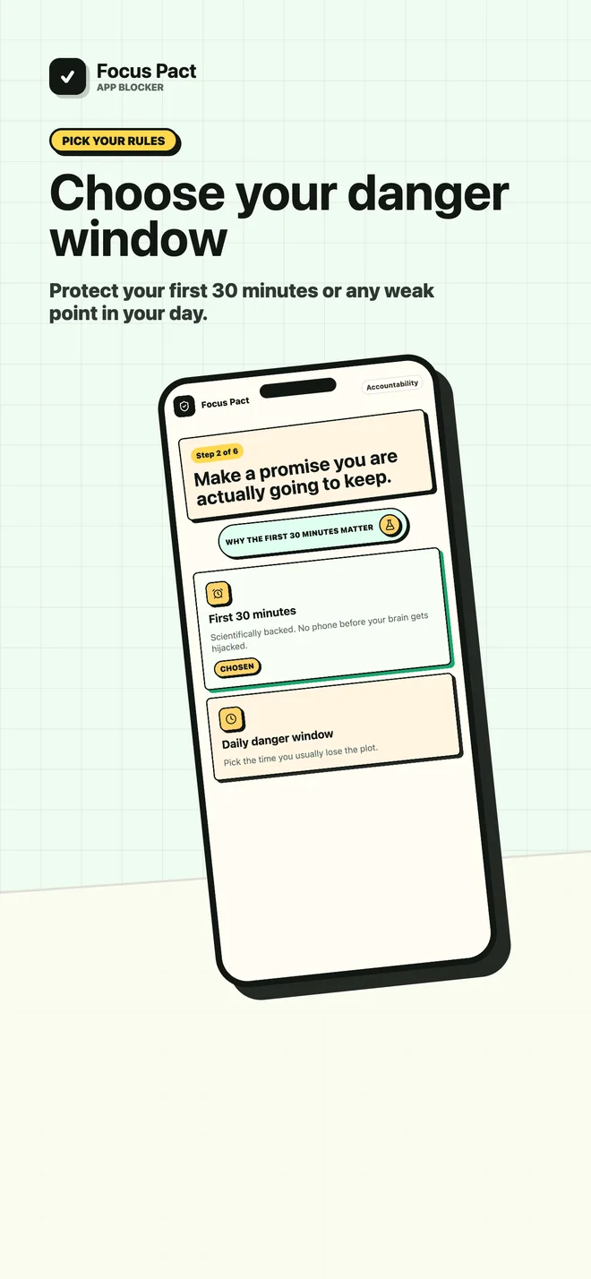 Focus Pact: App Blocker preview 2