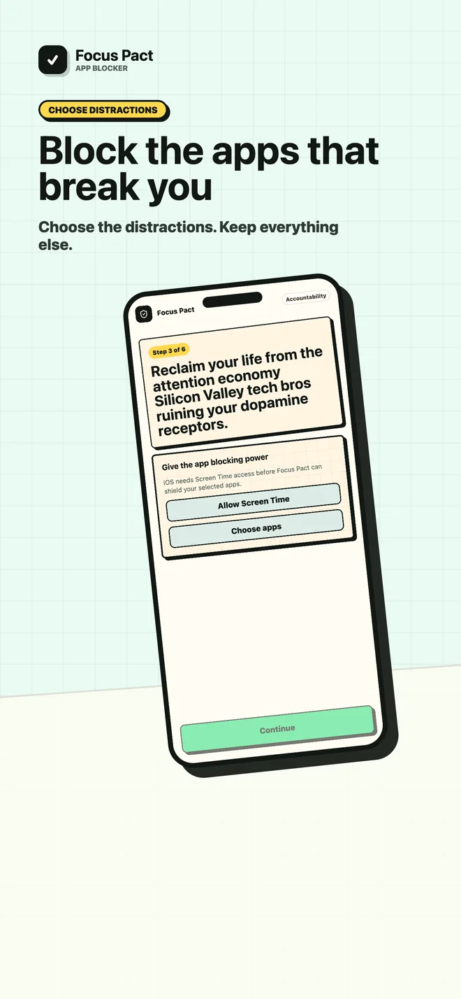 Focus Pact: App Blocker preview 3
